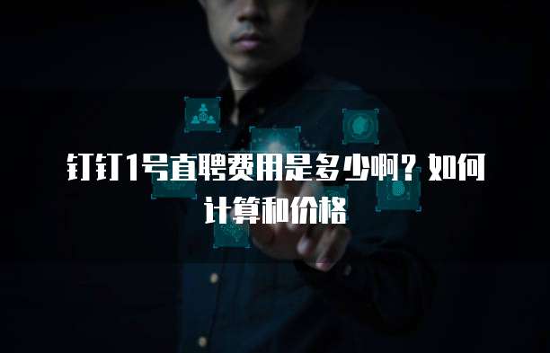 钉钉1号直聘费用是多少啊？如何计算和价格