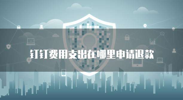 钉钉费用支出在哪里申请退款