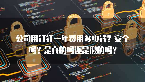 公司用钉钉一年费用多少钱?安全吗?是真的吗还是假的吗?