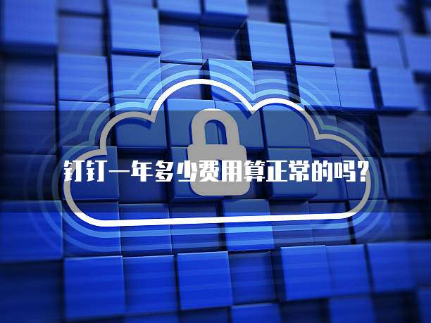 钉钉一年多少费用算正常的吗?