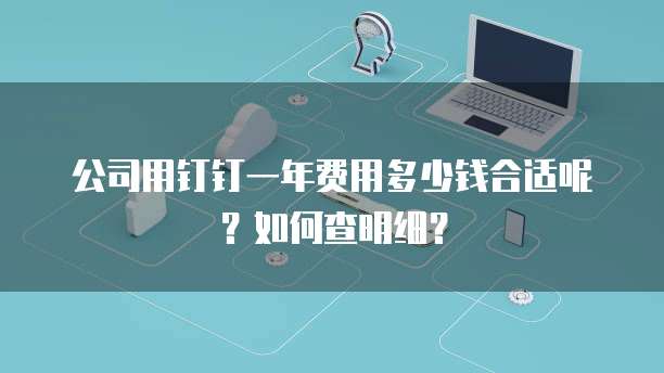 公司用钉钉一年费用多少钱合适呢?如何查明细?