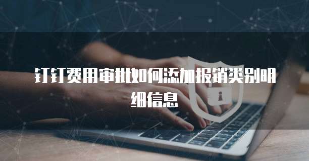 钉钉费用审批如何添加报销类别明细信息