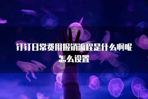 钉钉日常费用报销流程是什么啊呢怎么设置