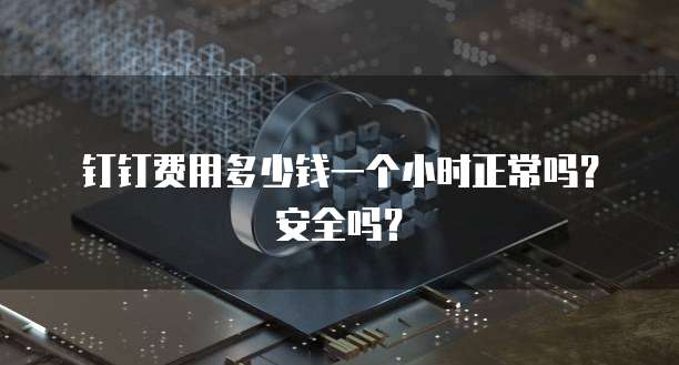 钉钉费用多少钱一个小时正常吗?安全吗?