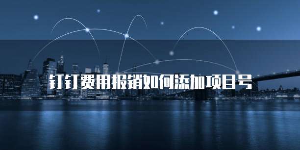钉钉费用报销如何添加项目号