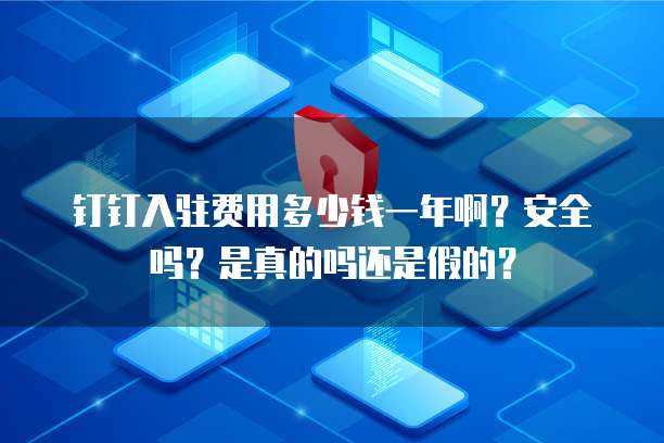 钉钉入驻费用多少钱一年啊?安全吗?是真的吗还是假的?