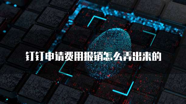 钉钉申请费用报销怎么弄出来的