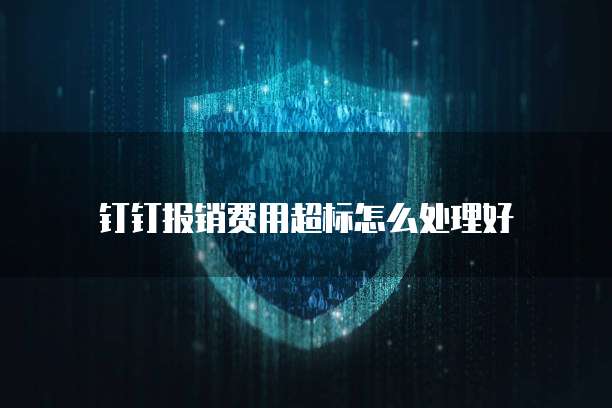 钉钉报销费用超标怎么处理好