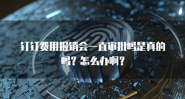 钉钉费用报销会一直审批吗是真的吗?怎么办啊?