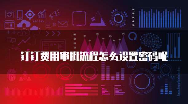 钉钉费用审批流程怎么设置密码呢