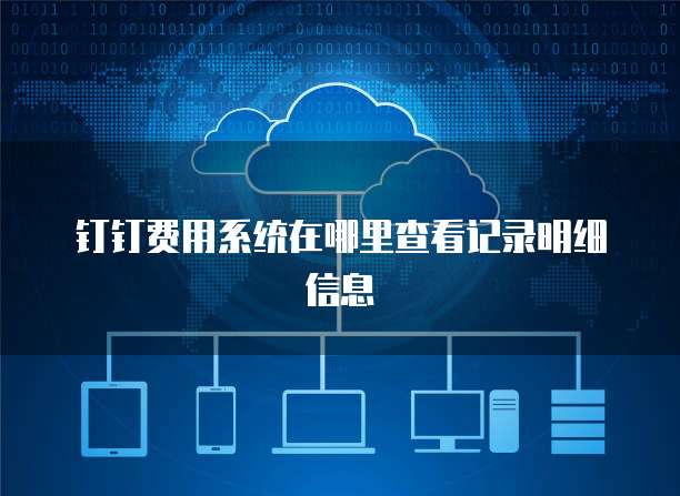 钉钉费用系统在哪里查看记录明细信息