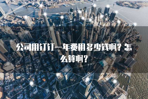 公司用钉钉一年费用多少钱啊?怎么算啊?