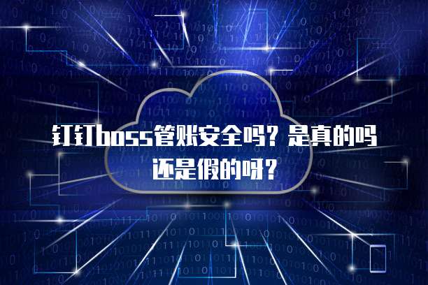 钉钉boss管账安全吗?是真的吗还是假的呀?