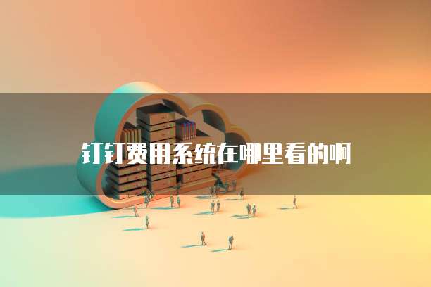 钉钉费用系统在哪里看的啊