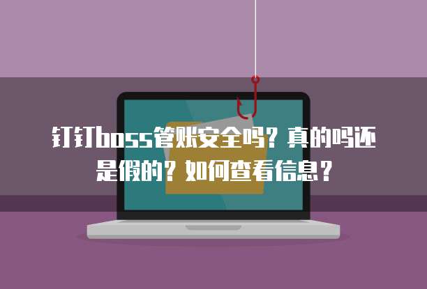 钉钉boss管账安全吗?真的吗还是假的?如何查看信息?
