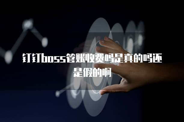 钉钉boss管账收费吗是真的吗还是假的啊