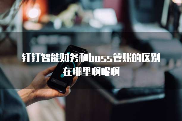 钉钉智能财务和boss管账的区别在哪里啊呢啊