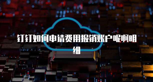 钉钉如何申请费用报销账户呢啊明细