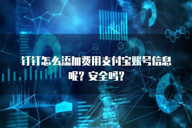 钉钉怎么添加费用支付宝账号信息呢?安全吗?