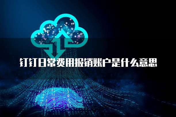 钉钉日常费用报销账户是什么意思