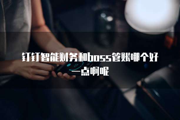 钉钉智能财务和boss管账哪个好一点啊呢