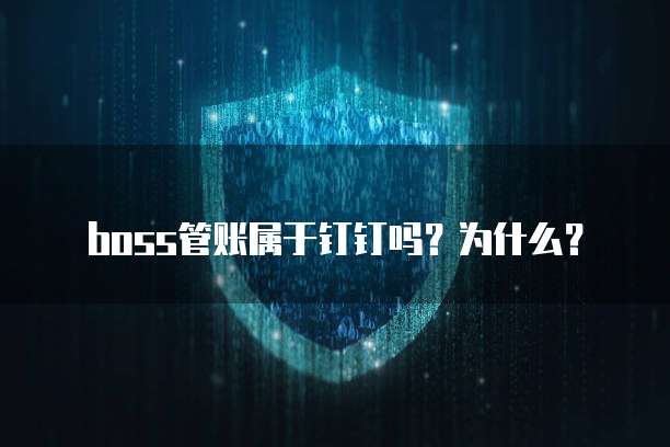 boss管账属于钉钉吗？为什么？