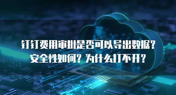 钉钉费用审批是否可以导出数据?安全性如何?为什么打不开?