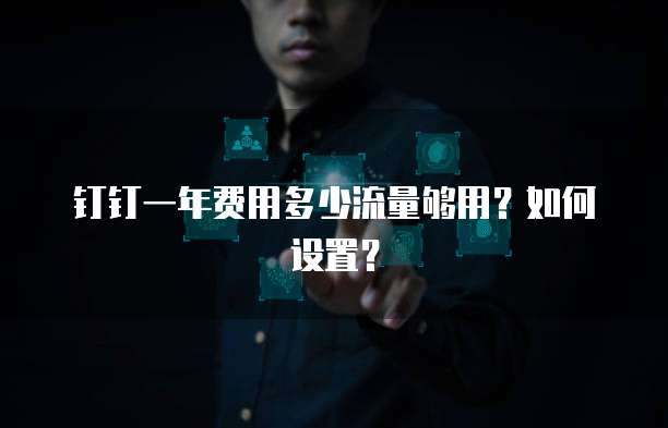 钉钉一年费用多少流量够用？如何设置？