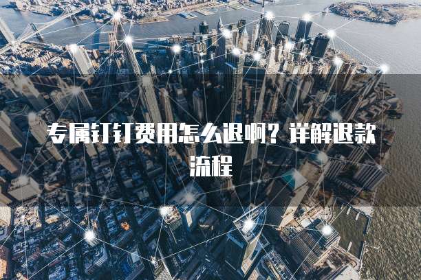 专属钉钉费用怎么退啊?详解退款流程