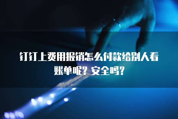 钉钉上费用报销怎么付款给别人看账单呢?安全吗?