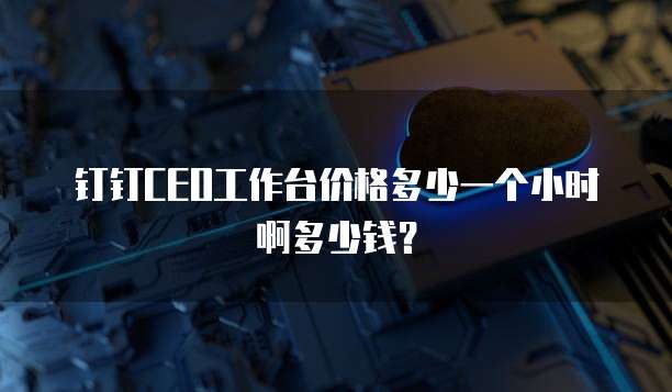 钉钉CEO工作台价格多少一个小时啊多少钱?