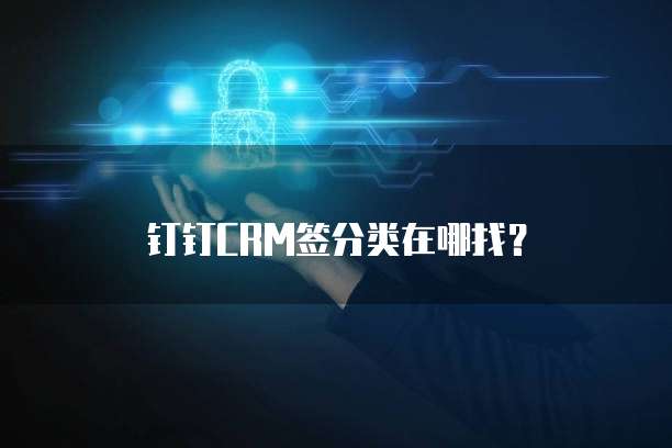 钉钉CRM签分类在哪找?