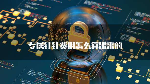 专属钉钉费用怎么算出来的