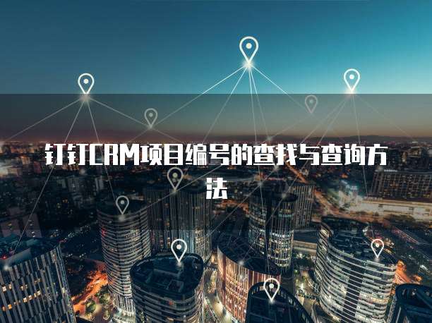 钉钉CRM项目编号的查找与查询方法