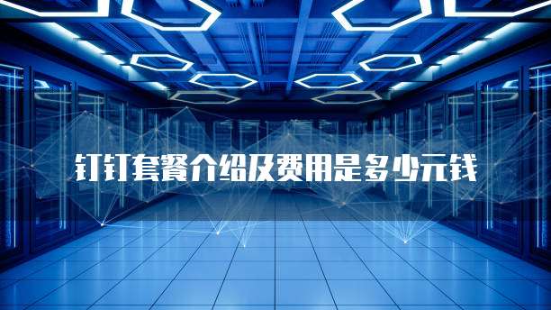 钉钉套餐介绍及费用是多少元钱