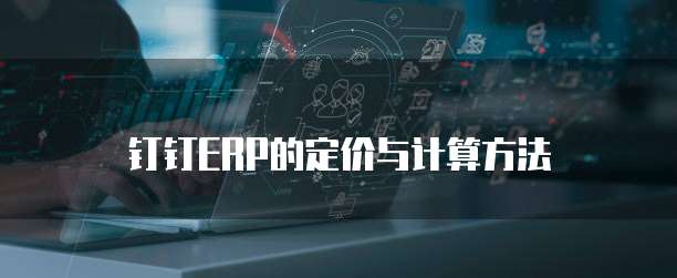 钉钉ERP的定价与计算方法