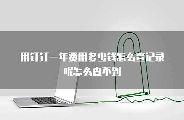 用钉钉一年费用多少钱怎么查记录呢怎么查不到