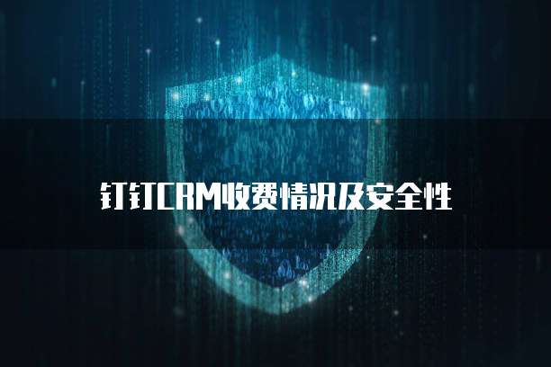 钉钉CRM收费情况及安全性
