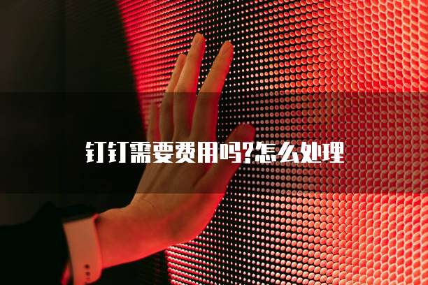 钉钉需要费用吗?怎么处理