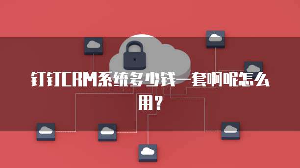 钉钉CRM系统多少钱一套啊呢怎么用？