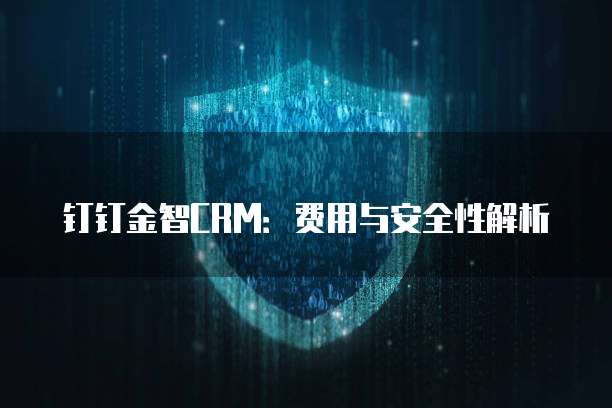 钉钉金智CRM：费用与安全性解析