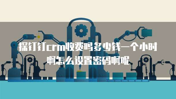 探钉钉crm收费吗多少钱一个小时啊怎么设置密码啊呢