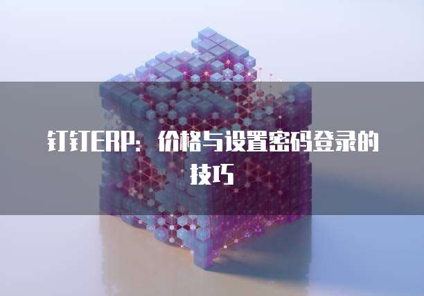 钉钉ERP:价格与设置密码登录的技巧