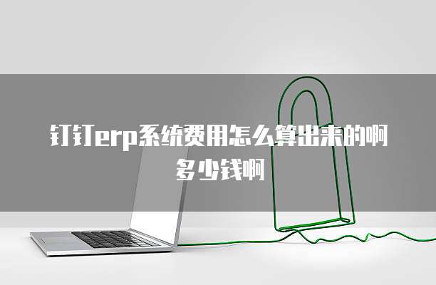 钉钉erp系统费用怎么算出来的啊多少钱啊