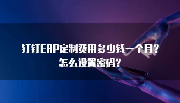 钉钉ERP定制费用多少钱一个月?怎么设置密码?