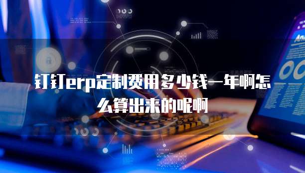 钉钉erp定制费用多少钱一年啊怎么算出来的呢啊