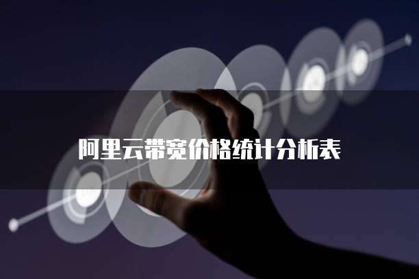 阿里云带宽价格统计分析表