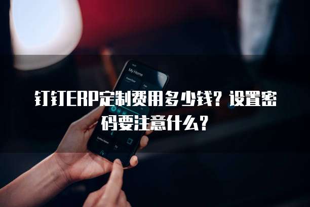 钉钉ERP定制费用多少钱？设置密码要注意什么？