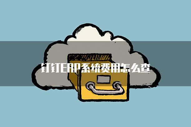 钉钉ERP系统费用怎么查