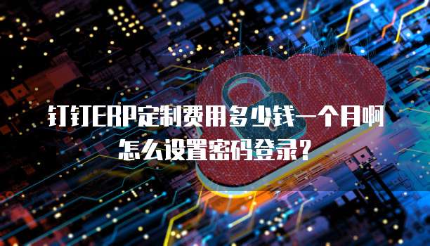 钉钉ERP定制费用多少钱一个月啊怎么设置密码登录?